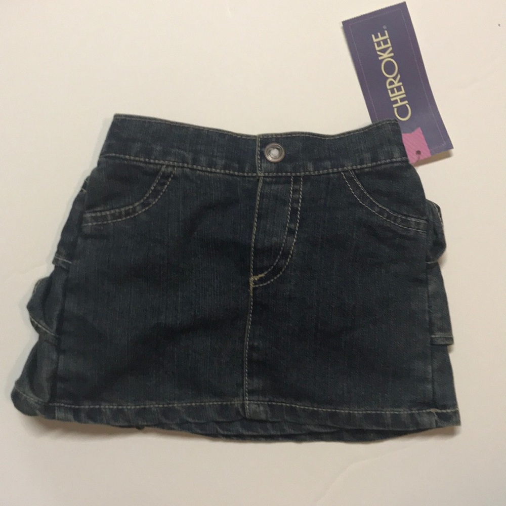 Denim mini skirt